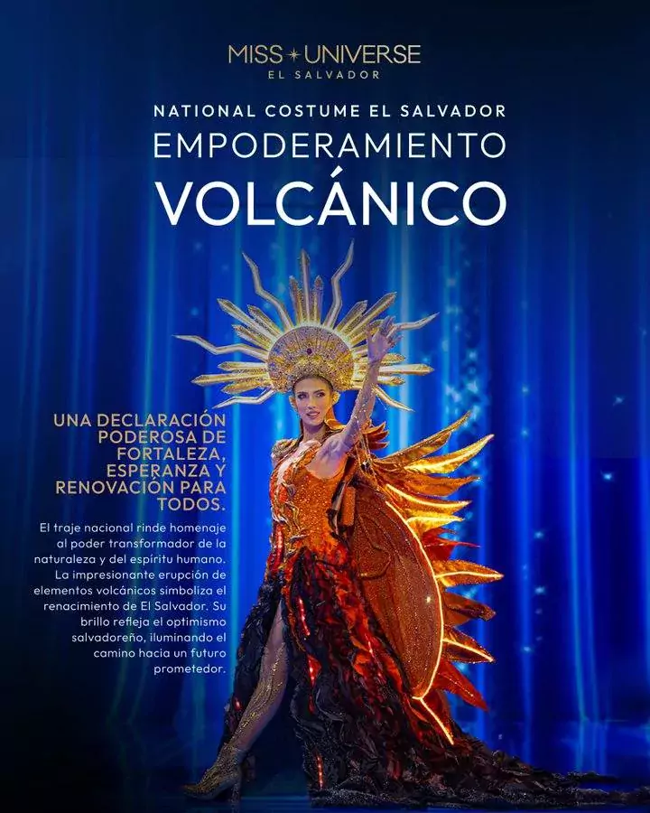 
Мисс Сальвадор в костюме вулканической богини, приносящей BTC, произвела фурор                