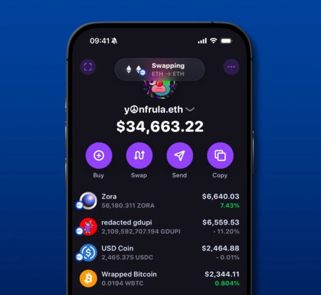 rainbow-wallet-interface