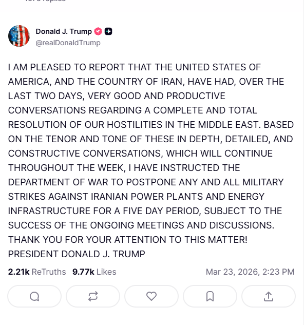 Opera Снимок_2026-03-23_145637_truthsocial.com